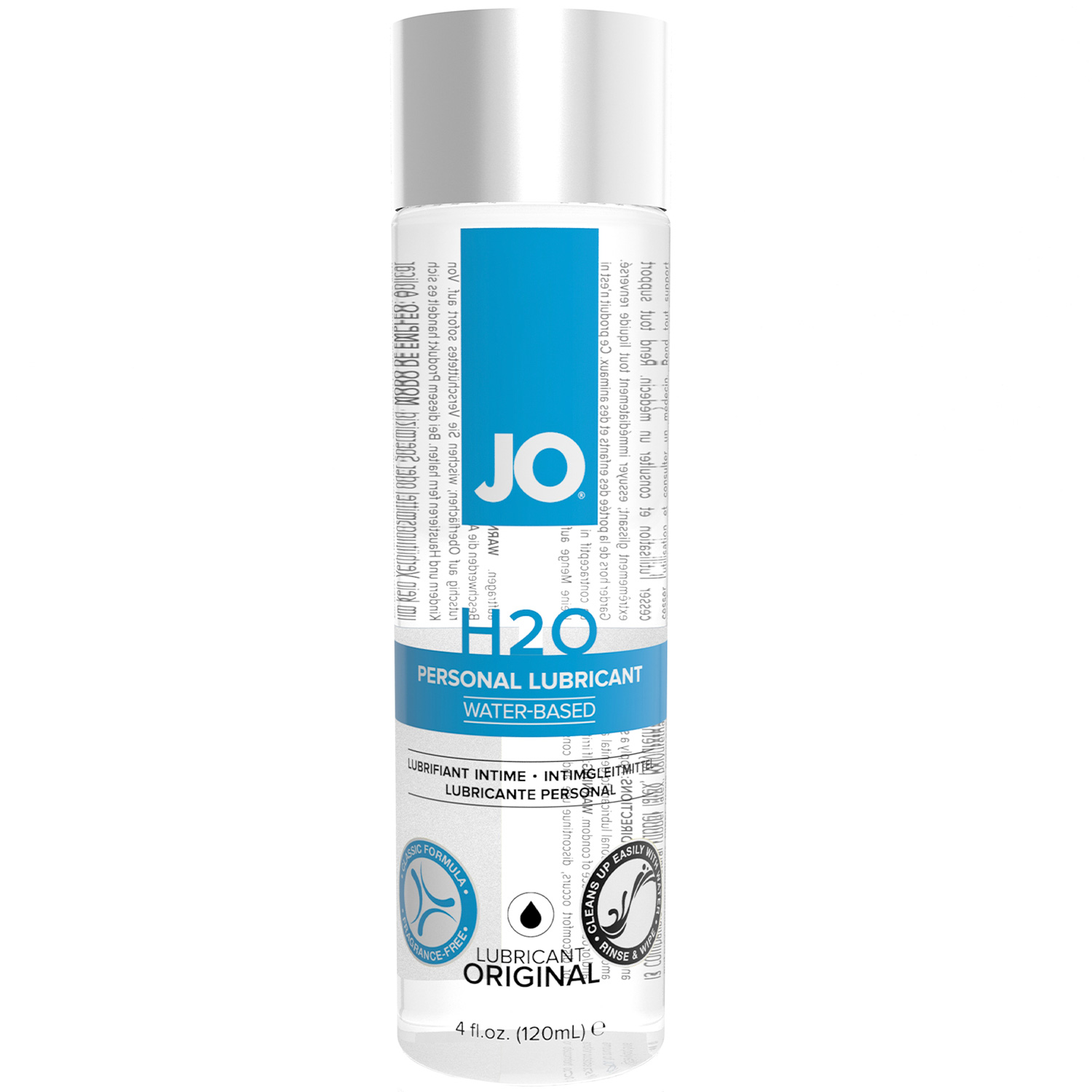 System JO H2O Lubrifiant Original 120 ml - Transparent