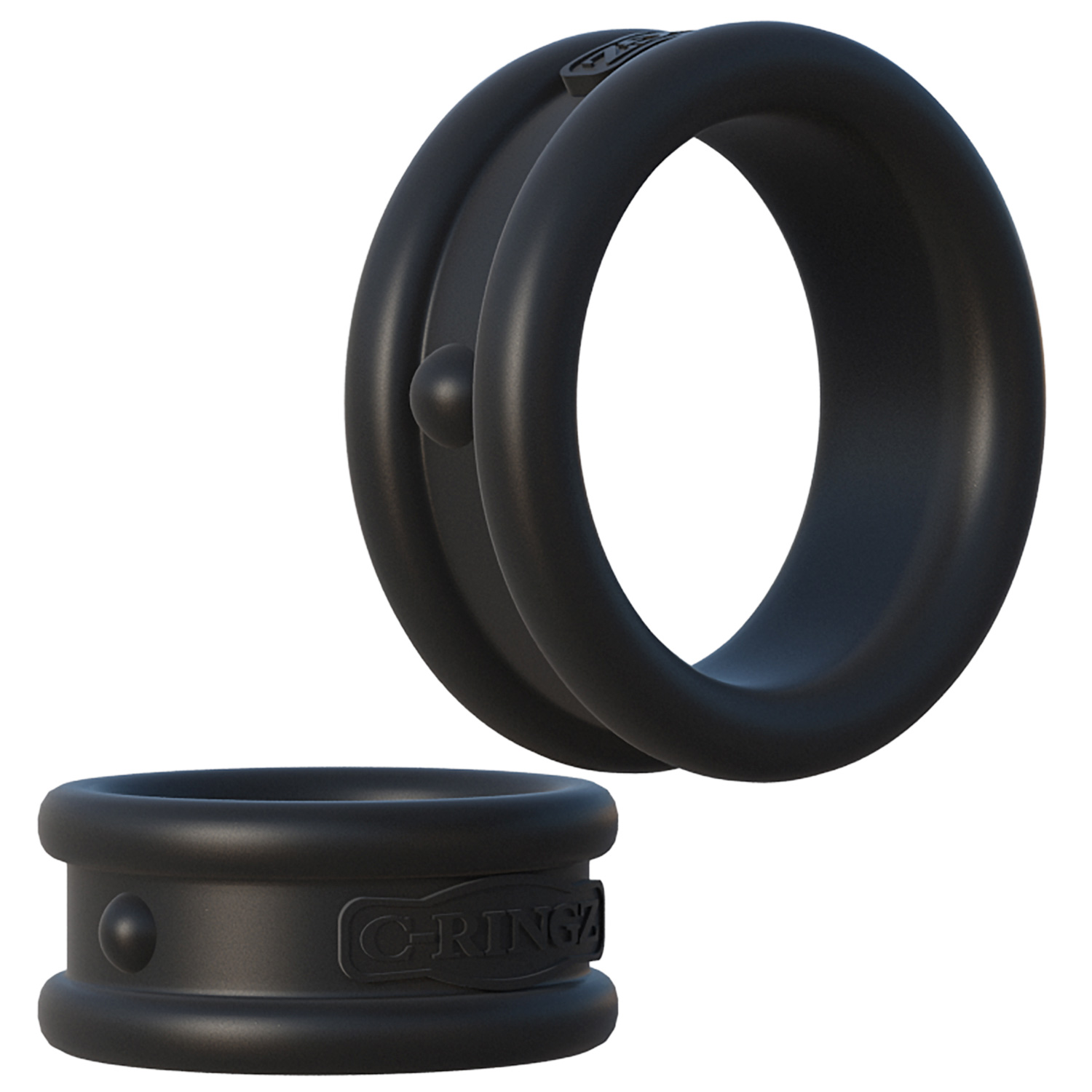 Pipedream Fantasy C-Ringz Max Width Silicone Rings - Noir