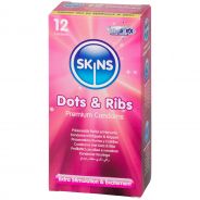 Skins Dots & Ribs Lot de 12 Préservatifs