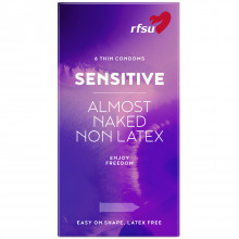 RFSU Sensitive Almost Naked Préservatifs Sans Latex 6 pcs  1