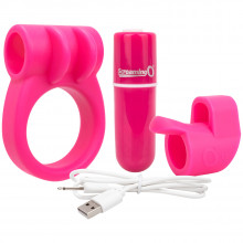 Screaming O Charged Combo Anneau Masculin et Doigt Vibrant Rechargeable  1