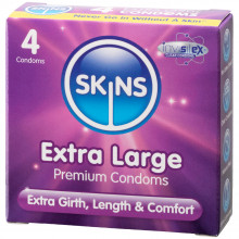 Skins Extra Large Boîte de 4 Préservatifs  1