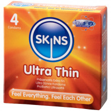 Skins Ultra Thin Boîte de 4 Préservatifs  1