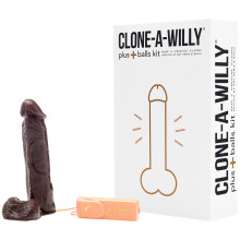 Clone-A-Willy Plus Balls Kit de Moulage Pénis Marron Image du produit 1