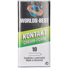 Worlds-Best Kontakt Cream-Form Préservatifs 10 pcs Image du produit 1