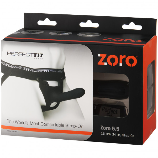 Perfect Fit Zoro Strap-On Harness med Dildo Sort Pack 90