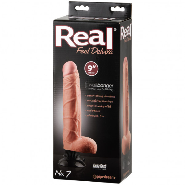 Real Feel Deluxe No. 7 Dildo Vibrator 22 cm Pack 90