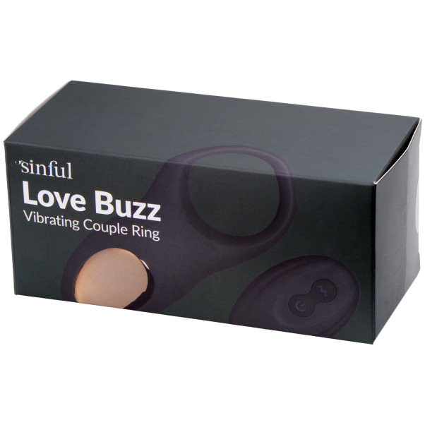 Sinful Love Buzz Anneau pour Couple Télécommandé Kaki Image de l'emballage 90