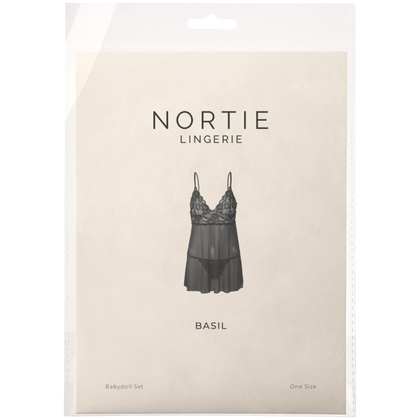 NORTIE Basil Ensemble Babydoll Noir Image de l'emballage 90