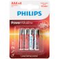 Philips Lot de 4 Piles Alcalines AAA LR03